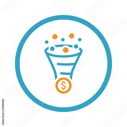 Conversion Rate Optimisation Icon. Business Concept. Flat Design