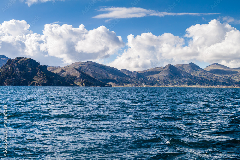 Coast of Titicaca lake, Bolivia