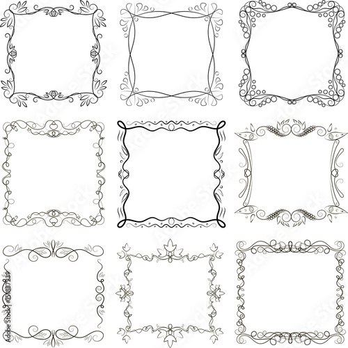 Set of vector frames © Tatiana