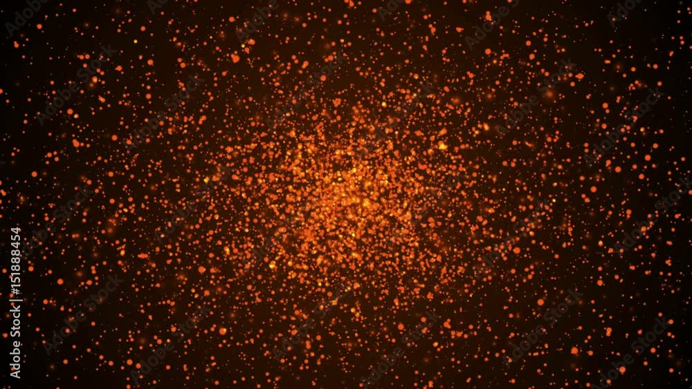 Hot particles abstract background. Seamless loop Hot particles abstract background. Seamless loop