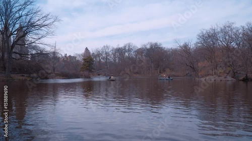 Beautiful Lake at Central Park New York