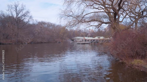 Beautiful Lake at Central Park New York