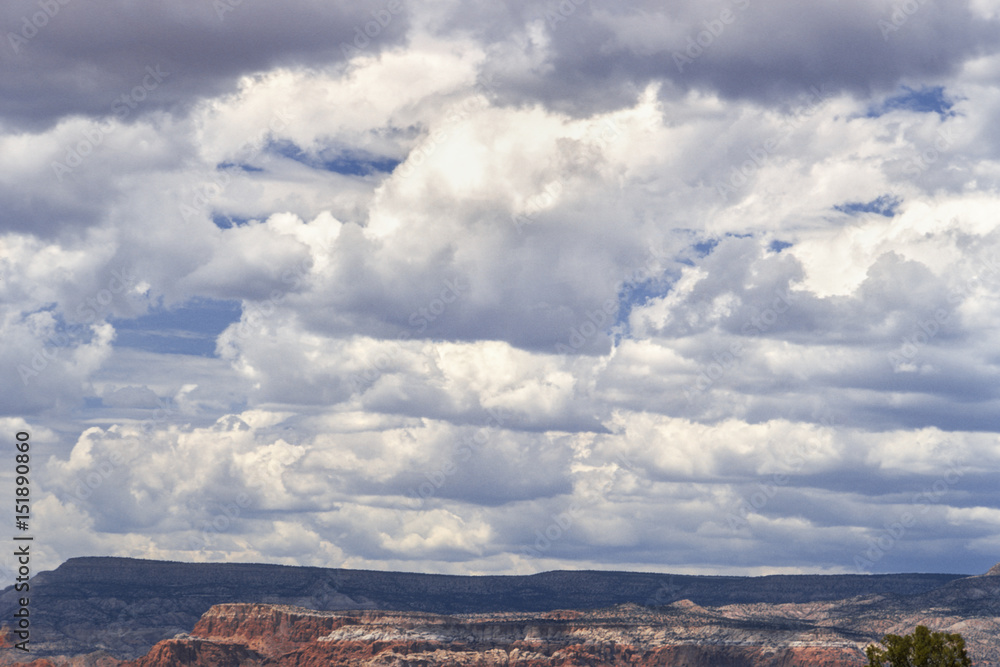 Western Landscape with Dramatic Clouds