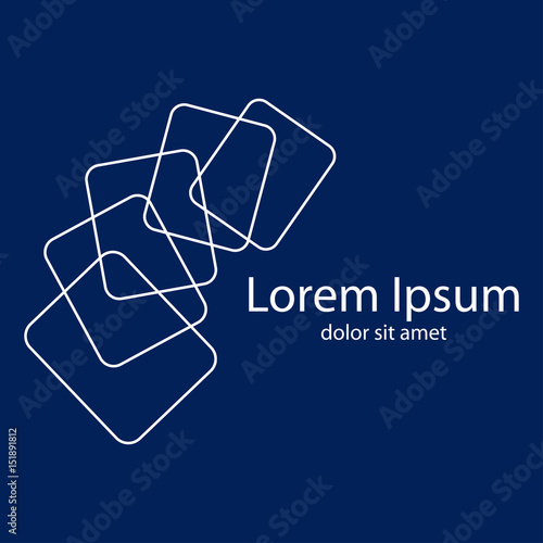 Logotipo documentos en arco blanco en fondo azul oscuro