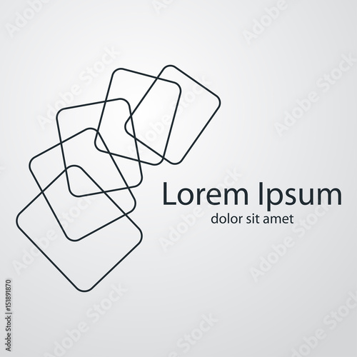 Logotipo documentos en arco en fondo degradado