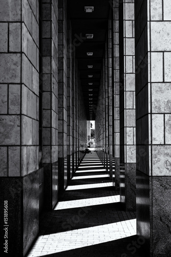 Fototapeta Naklejka Na Ścianę i Meble -  Shadows in the Corridor