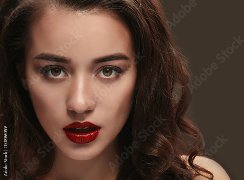 Portrait of beautiful woman...