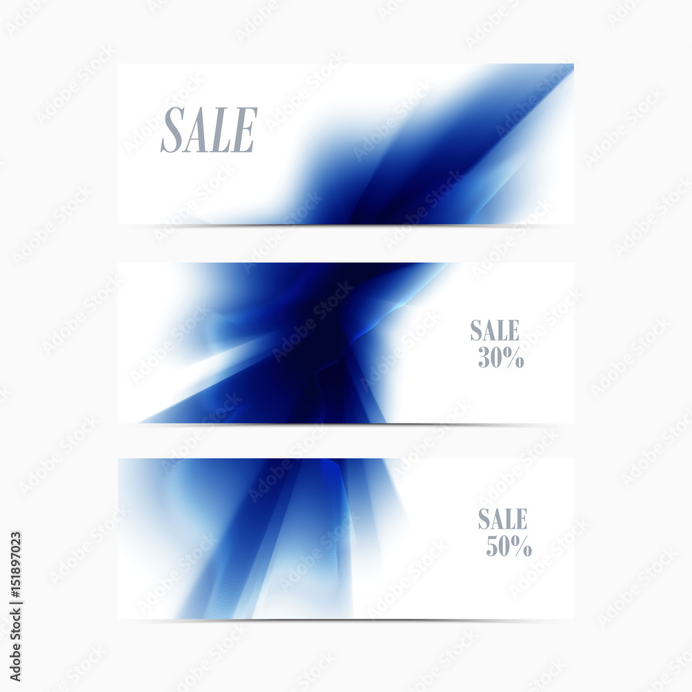 Fototapeta premium Banner-blue-blend