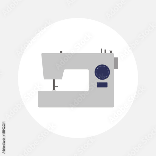 Sewing machine icon. photo