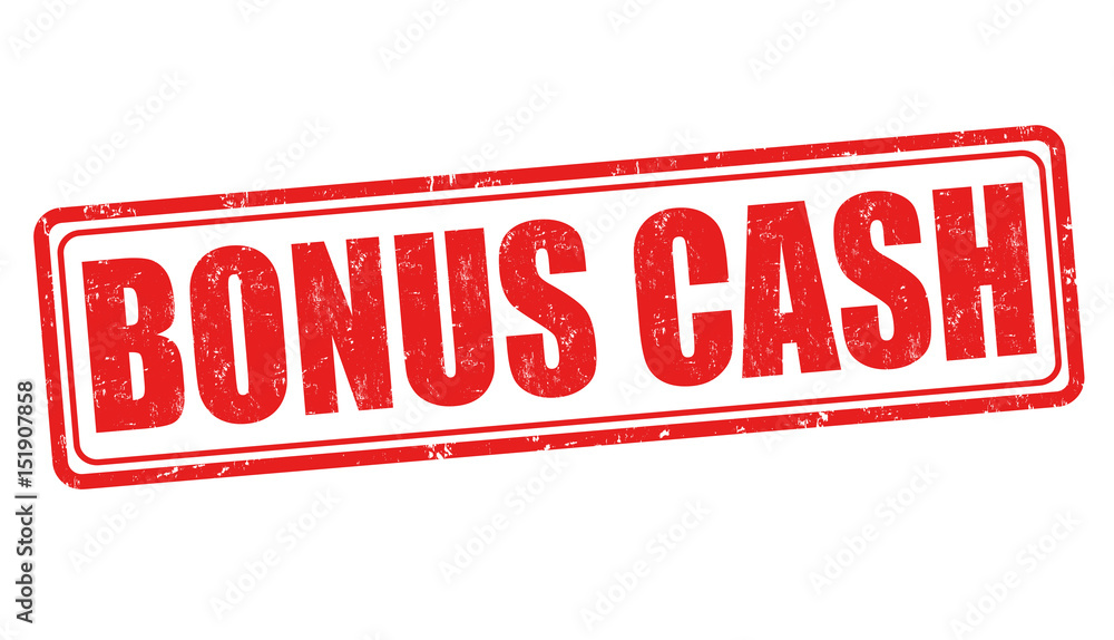 Fototapeta premium Bonus cash sign or stamp