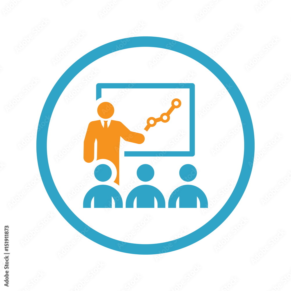 Training Icon. Business Concept. Flat Design. Training Icon. Business Concept. Flat Design.