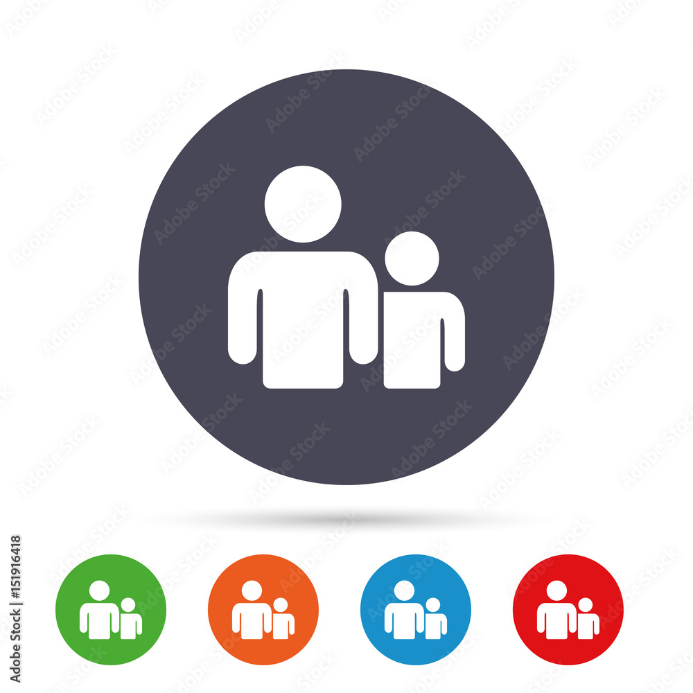 Group of people sign icon. Share symbol.