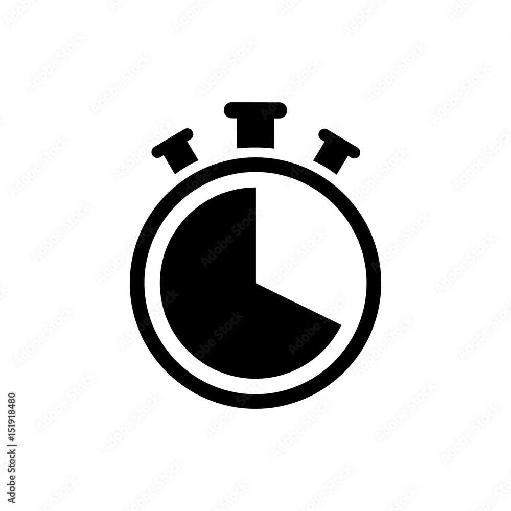 Icon clock time stock vector illustration Icon clock time stock vector illustration