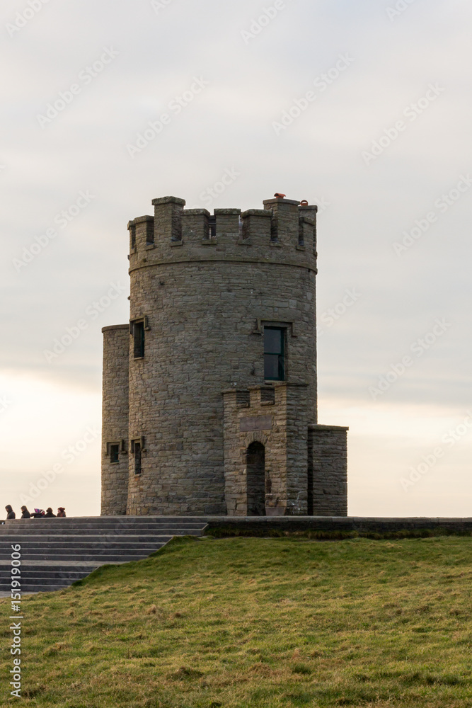 Beautiful landscape at the famous Cliffs of Moher and O'Brien's Tower in Co. Clare, Europe, ireland Beautiful landscape at the famous Cliffs of Moher and O'Brien's Tower in Co. Clare, Europe, ireland
