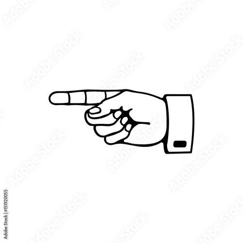 forefinger vector icon