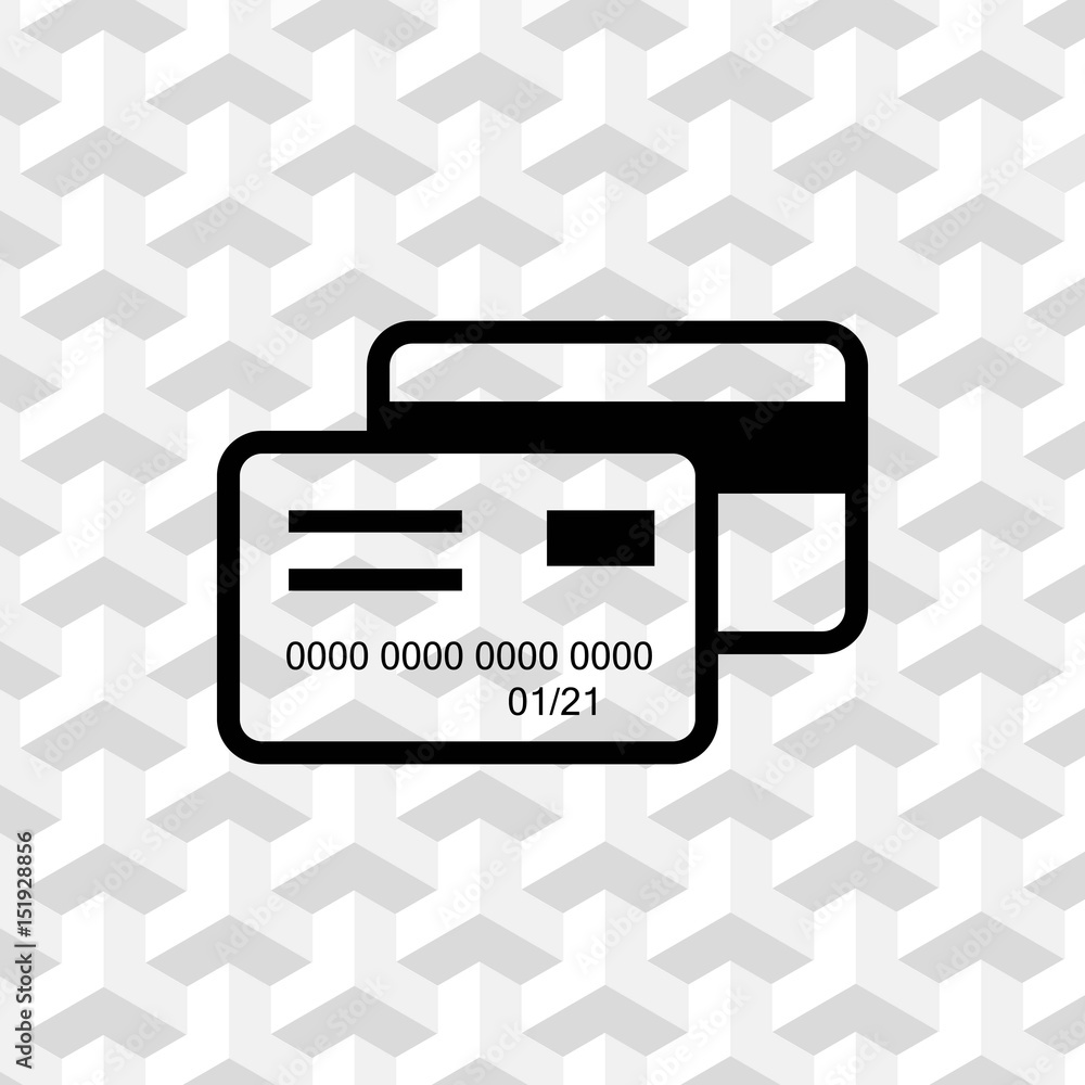 Vecteur Stock card credit icon stock vector illustration flat design