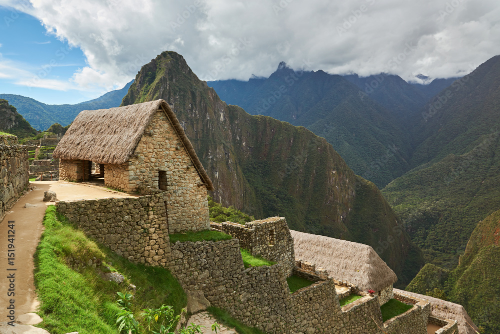 Inca house in Machu Picchu