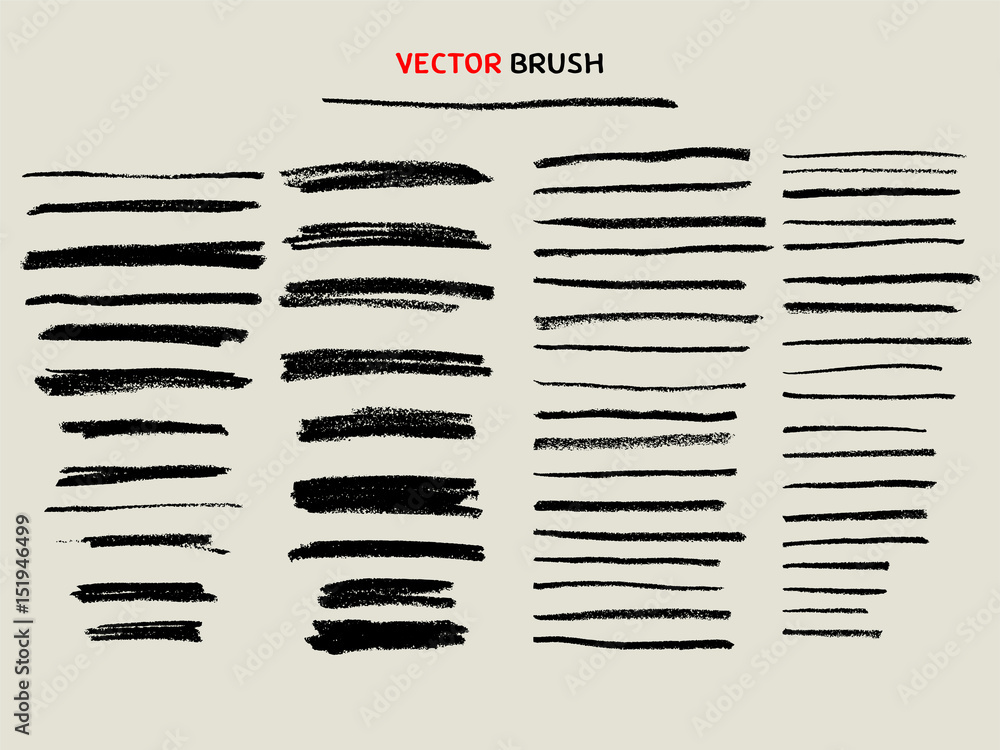 dry chalk texture brush set Stock Vector | Adobe Stock
