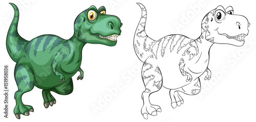 Animal outline for dinosaur