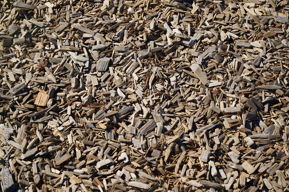 high angle view of mulch background in garden high angle view of mulch background in garden
