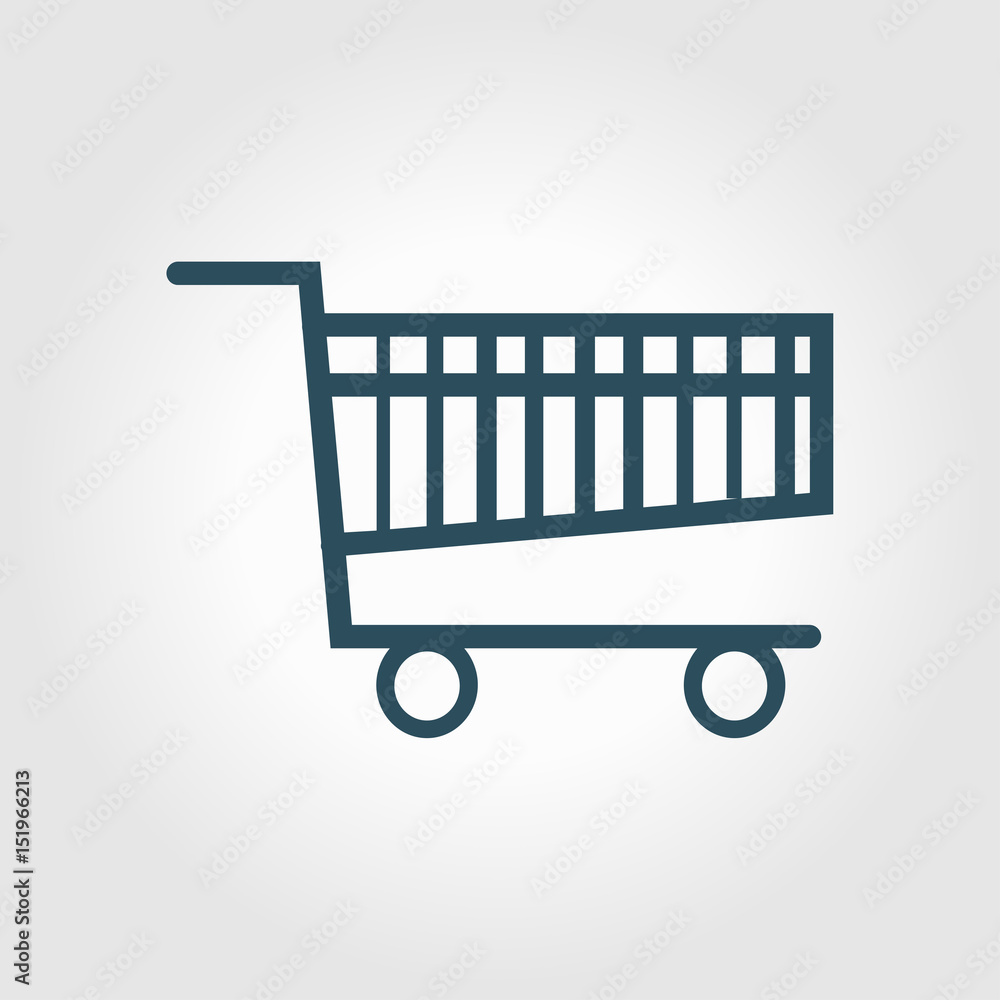 Flat icon of shopping chart. Add a product to the cart. Flat icon of shopping chart. Add a product to the cart.
