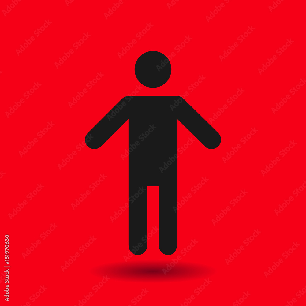 Human male sign icon. Male toilet. Flat style. A gender symbol is a pictogram used to represent either biological sex. Human male sign icon. Male toilet. Flat style. A gender symbol is a pictogram used to represent either biological sex.
