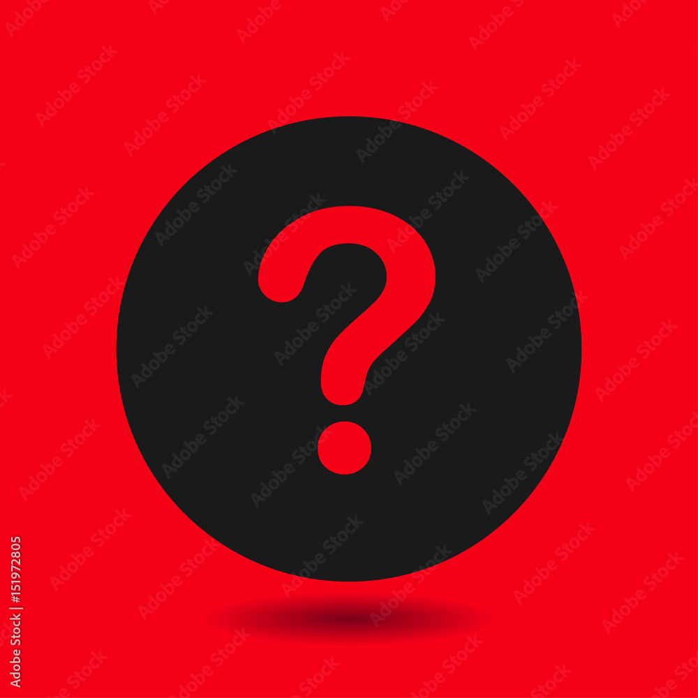 Question mark sign icon. Help symbol. FAQ sign. Flat design style. Question mark sign icon. Help symbol. FAQ sign. Flat design style.