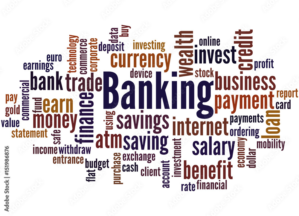 Banking, word cloud concept 2