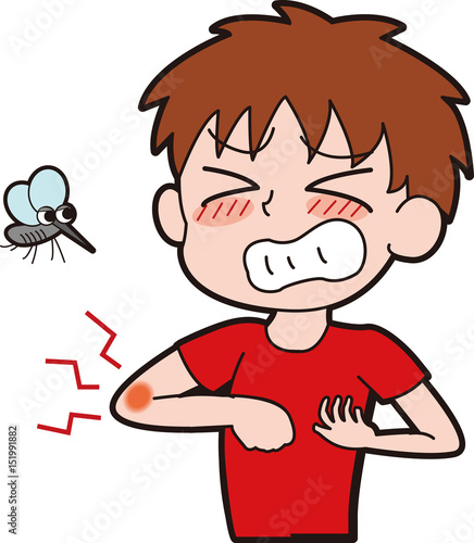 蚊に刺されたイラスト