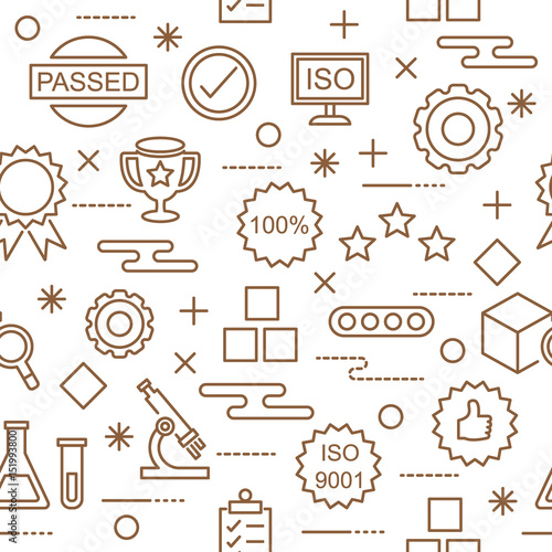 quality control seamless pattern