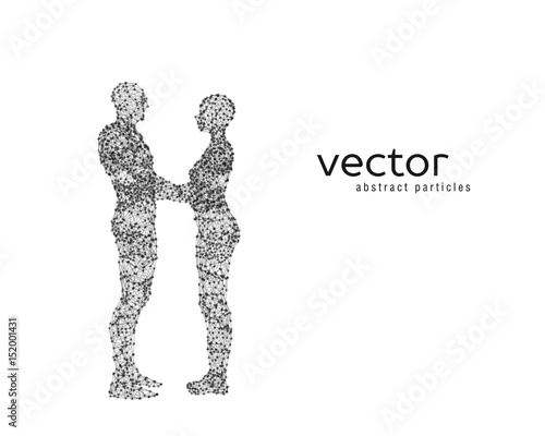 Vector illustration of couple hugging each other.
