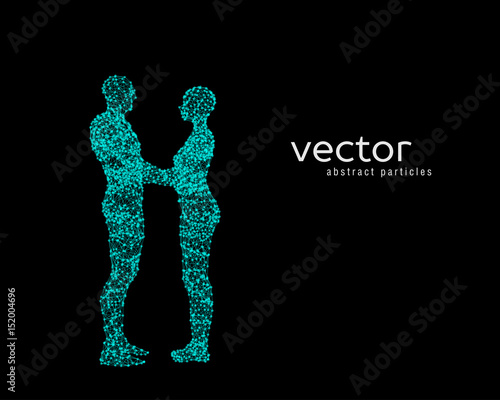 Vector illustration of couple hugging each other.