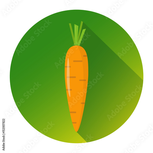 Karotte Icon Flat Design Vektor Grafik Illustration