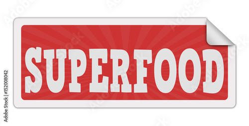 Superfood label or sticker
