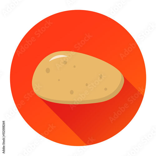 Kartoffel Icon Flat Design Vektor Grafik Illustration