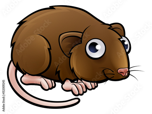 Vole Cartoon Character
