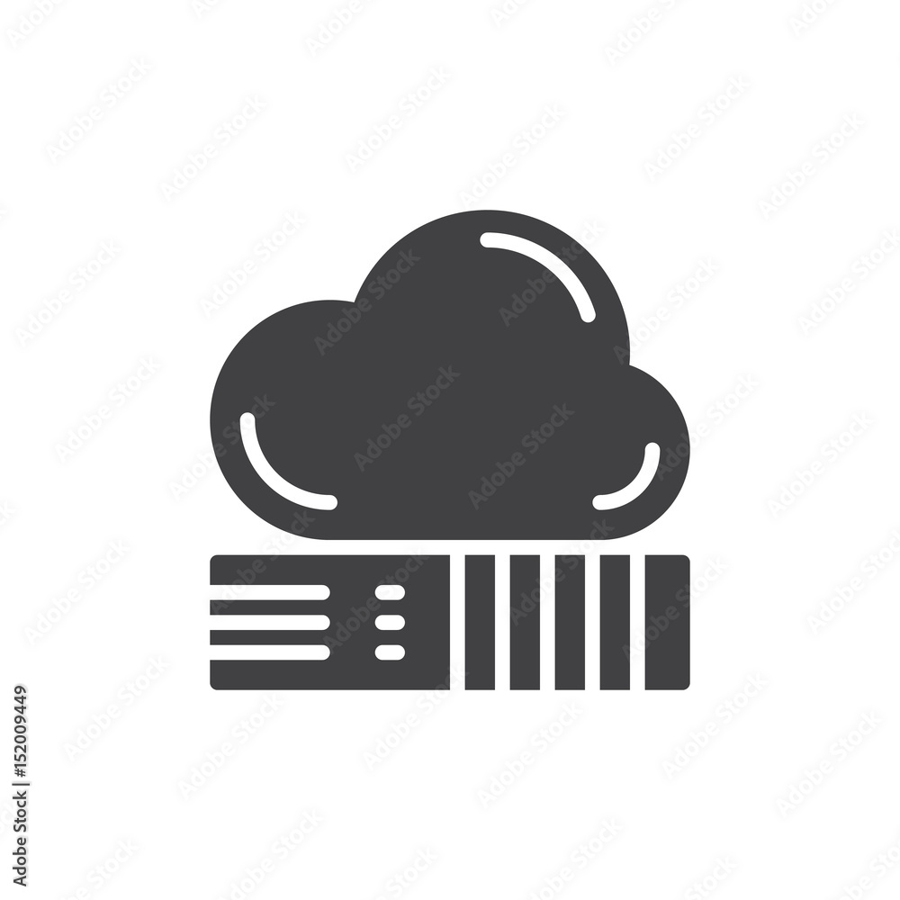 Cloud storage icon vector, filled flat sign, solid pictogram isolated on white. Network drive symbol, logo illustration. Pixel perfect Cloud storage icon vector, filled flat sign, solid pictogram isolated on white. Network drive symbol, logo illustration. Pixel perfect