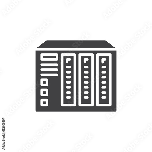 NAS server icon vector, filled flat sign, solid pictogram isolated on white. Symbol, logo illustration. Pixel perfect