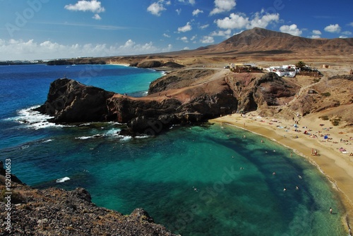 Plage de Papagayo, Lanzarote, Canaries, Espagne photo