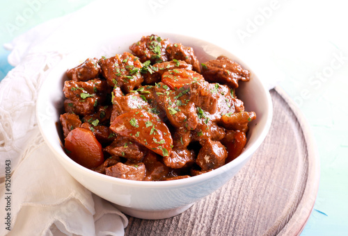 Beef stew with carrot