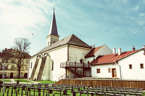 Calvinist church in Kosice, beauty photo filter photo