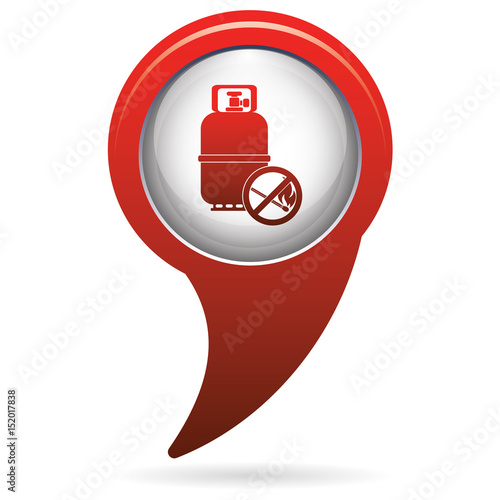 Camping gas bottle icon