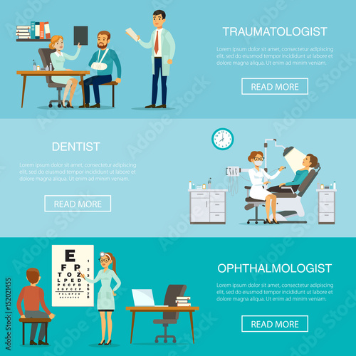 Medical Examination Horizontal Banners
