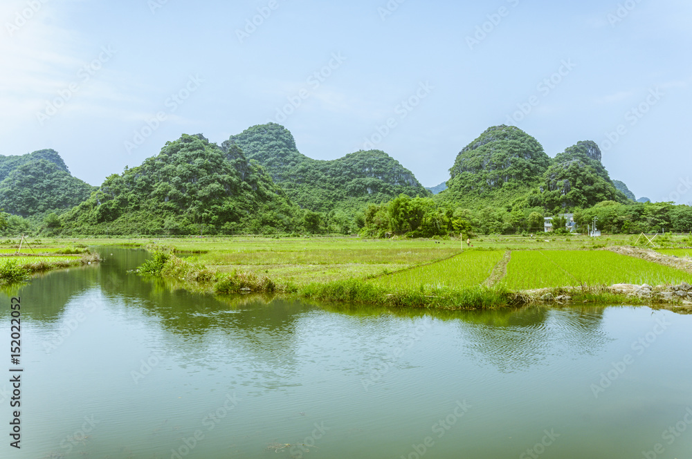 Beautiful countryside scenery in summer Beautiful countryside scenery in summer