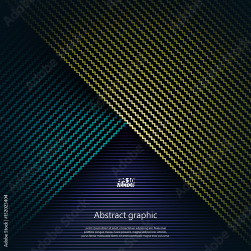 Graphic illustration with geometric pattern. Eps10 Vector illustration.