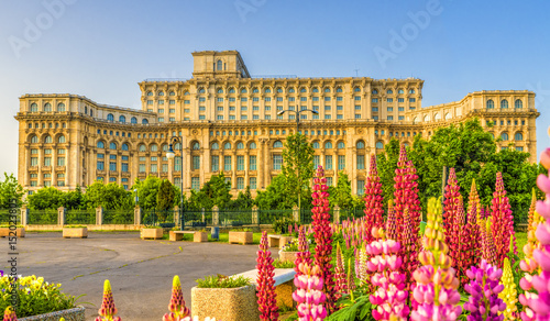 The Palace of the Parliament, Bucharest, Romania.