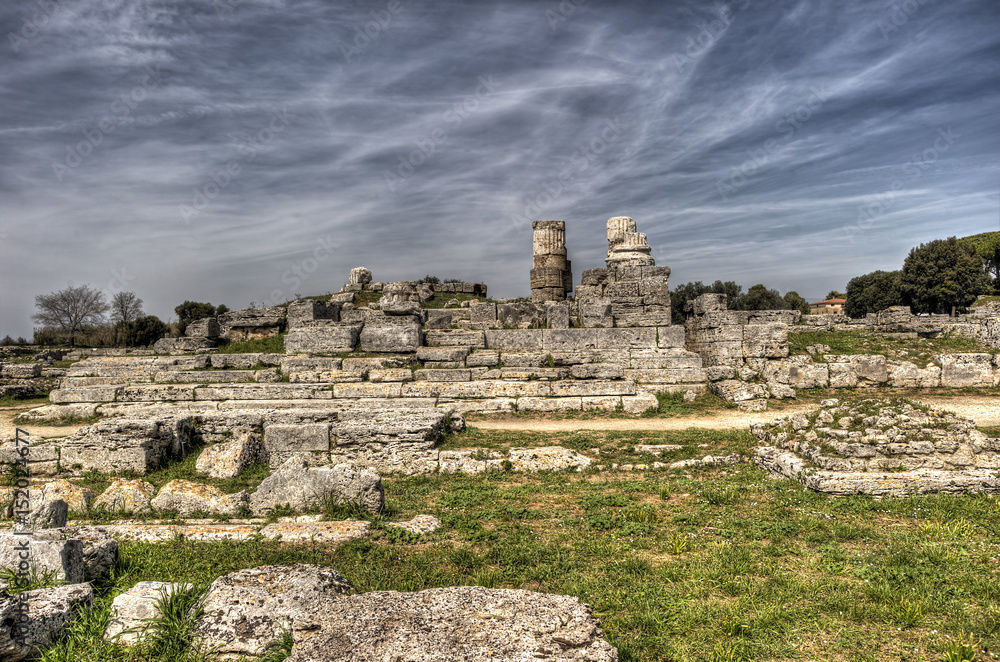 Paestum archaeological site. Italy