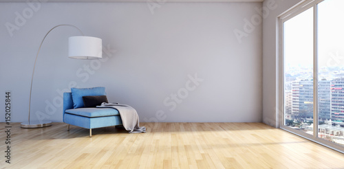 Modern living room. 3D rendering