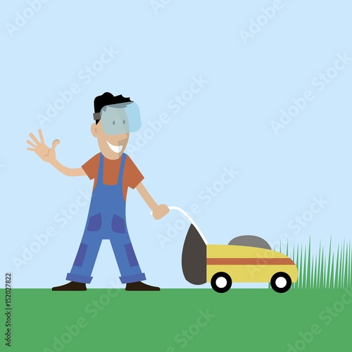 the lawnmower man illustration