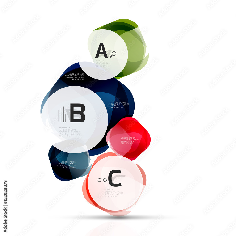 Vector glossy square elements Vector glossy square elements